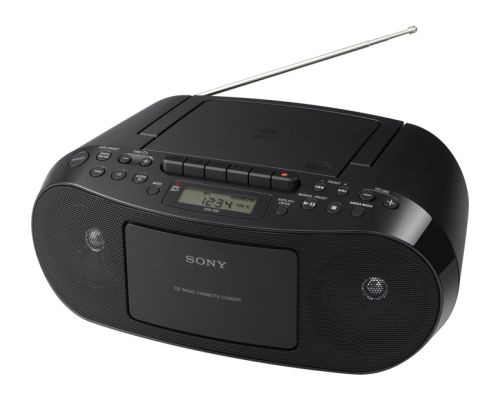 راديو كاسيت سونى ومشغل إسطوانات لون أسود CFD-S50