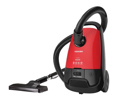 TOSHIBA Vacuum Cleaner 1600 Watt, HEPA Filter, Red x Black VC-EA1600SE