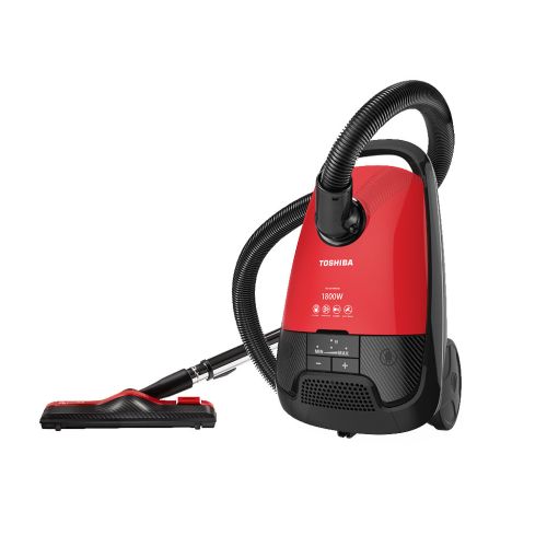 TOSHIBA Vacuum Cleaner 1800 Watt, HEPA Filter, Red x Black VC-EA1800SE
