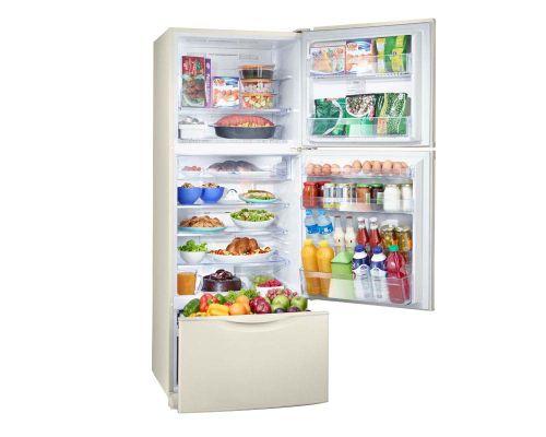 TOSHIBA Refrigerator No Frost 351 Liter, Gold GR-EFV45-G