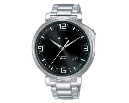 ALBA Men's Watch FLAGSHIP Stainless Bracelet, Black Dial AS9F89X1