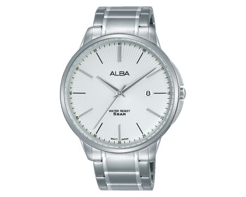ALBA Men's Hand Watch PRESTIGE Stainless Band, Silver Dial AS9G35X1