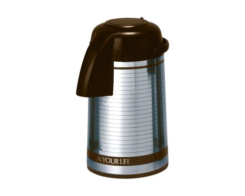 TIGER Stainless Steel Thermos 3 Liter, Stainless x Brown  PNM-B30S