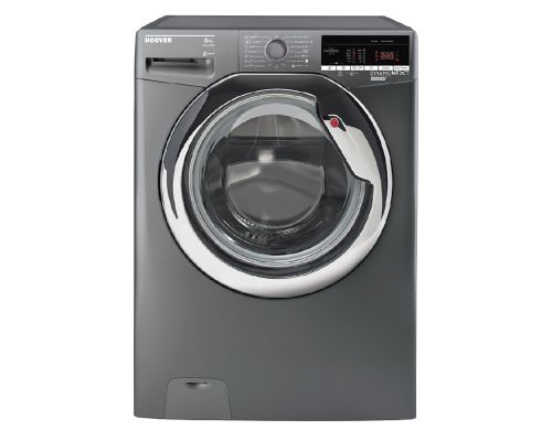 HOOVER Washing Machine Fully Automatic 8 Kg, Silver DXOA38AC3R-ELA