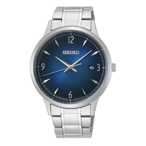 SEIKO Men's Hand Watch QUARTZ Stainless Steel Band Blue Dial SGEH89P1