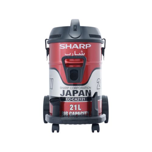 SHARP Pail Can Vacuum Cleaner 2100 Watt Cloth Filter Red EC-CA2121-X