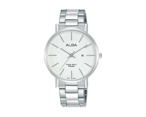 ALBA Ladies' Hand Watch PRESTIGE Stainless Band, Silver Dial AH7T67X1
