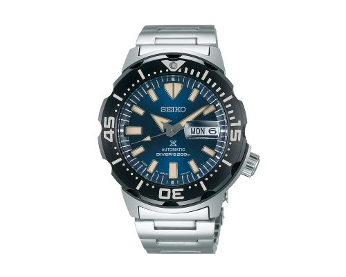 SEIKO Men's Hand Watch PROSPEX Stainless Band, Blue Dial SRPE09J1