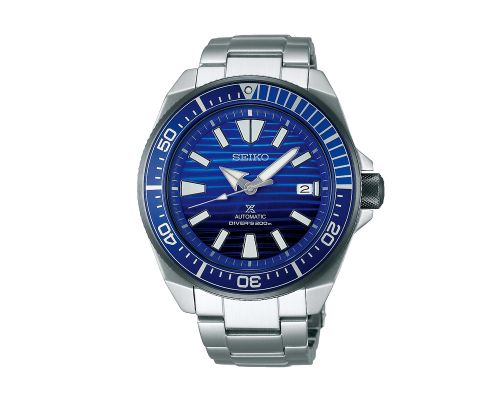 SEIKO Men's Hand Watch PROSPEX Stainless Band, Blue Dial SRPC93J1