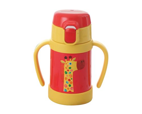 TIGER Stainless Steel Thermal Bottle 0.28 Liter, Red x Yellow  MCK-A280