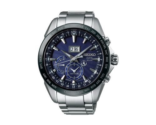 SEIKO Men's Hand Watch ASTRON Stainless Steel Band, Blue Dial SSE147J1