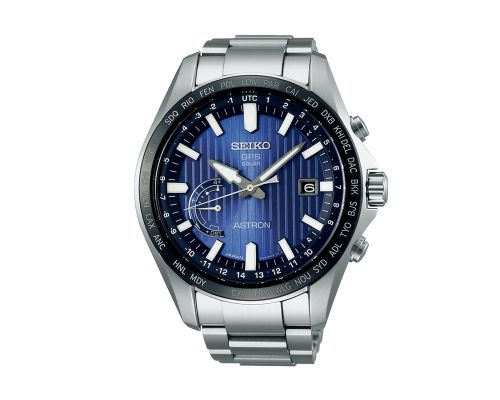 SEIKO Men's Hand Watch ASTRON Stainless Steel Band, Blue Dial SSE159J1