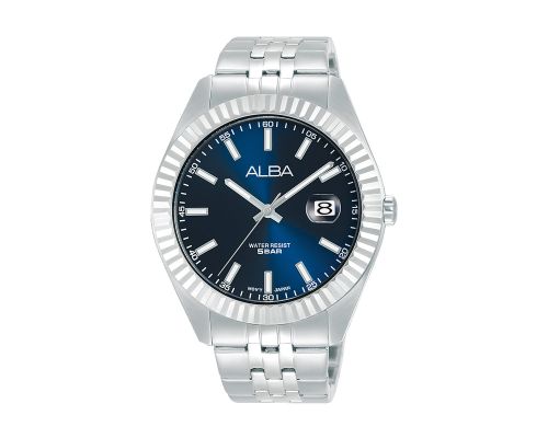 ALBA Men's Hand Watch PRESTIGE Stainless Band, Blue Dial AS9J97X1