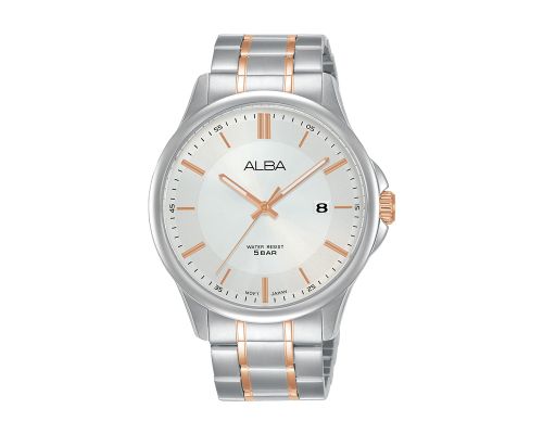 ALBA Men's Hand Watch PRESTIGE Stainless Band, Silver Dial AS9L33X1