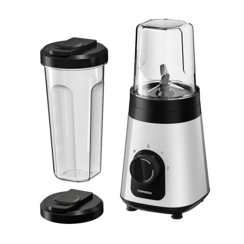 TORNADO Personal Blender 320 Watt, 0.60 Liter, Extra 0.3 Liter Jar, White PB-320T