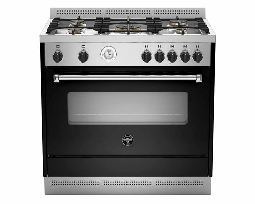 LA GERMANIA Cooker 90 x 60, 5 Gas Burners, Stainless x Black AMS95C81ANE/20