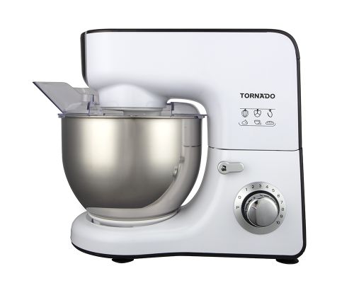 TORNADO Kitchen Machine 1000W, 5.5 Liter Stainless Bowl, White SM-1000T