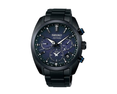 SEIKO Men's Hand Watch ASTRON Stainless Steel Band, Blue Dial SSH077J1