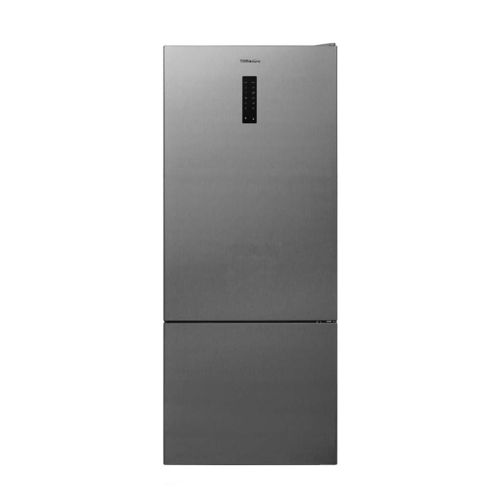 TORNADO Fridge Digital Bottom Freezer 560 Liter Shiny Silver RF-560BVT-SLS