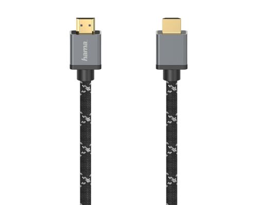 HAMA Ultra High Speed HDMI™ Cable, Plug - Plug, 8K, Metal, 1m, Black x Grey HAMA205238