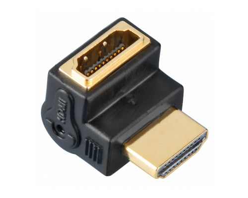 HAMA High Speed HDMI™ Angle Adapter, Plug - Socket, 90°, Black HAMA122232
