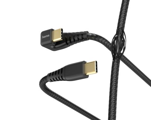 HAMA Gamer Charging/Data Cable, USB-C - USB-C, 1.5m, Black HAMA187223