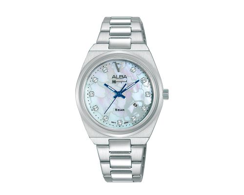 ALBA Ladies' Watch FLAGSHIP Stainless Band, White MOP Dial AH7Y17X1