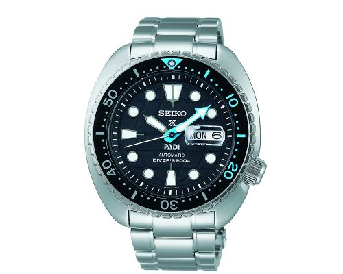 SEIKO Men's Hand Watch PROSPEX Stainless Band, Black Dial SRPG19J1