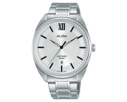 ALBA Men's Hand Watch PRESTIGE Stainless Band, Silver Dial AS9M53X1