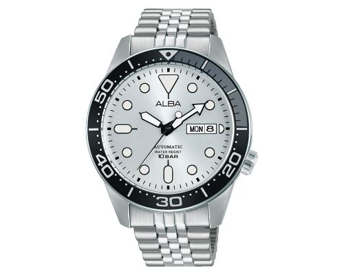 ALBA Men's Hand Watch ACTIVE Stainless Band, Silver Dial AL4197X1
