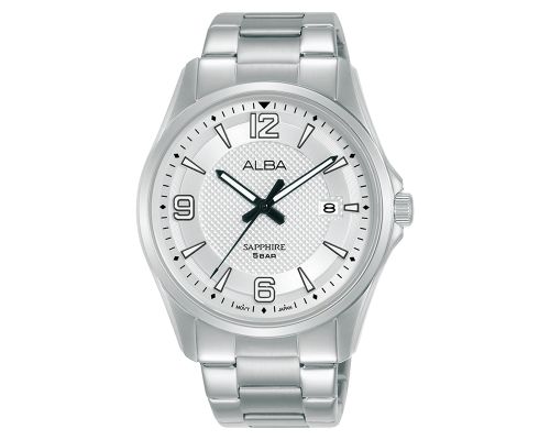 ALBA Men's Hand Watch PRESTIGE Stainless Band, Silver Dial AS9N51X1