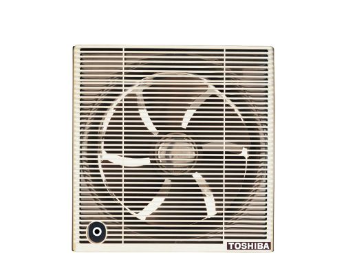 TOSHIBA Bathroom Ventilating Fan 25 cm, Privacy Grid, Creamy VRH25S1C