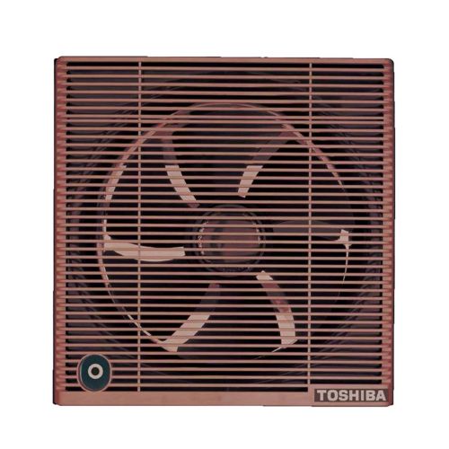 TOSHIBA Bathroom Ventilating Fan 20 cm Privacy Grid Brown VRH20S1N
