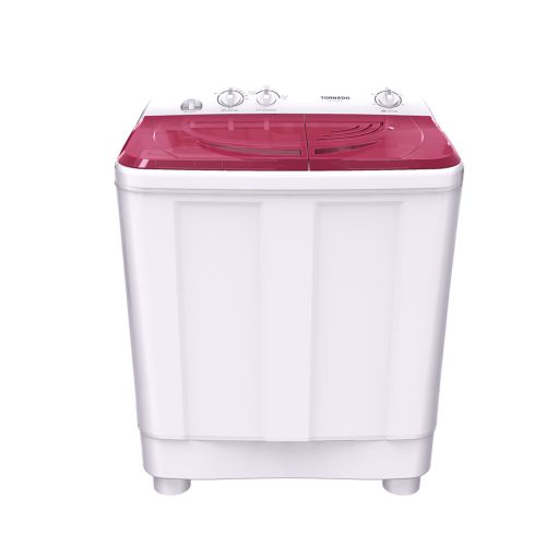 TORNADO Washing Machine Half Auto 10 Kg, White x Red TWH-Z10DNE-W(RD)
