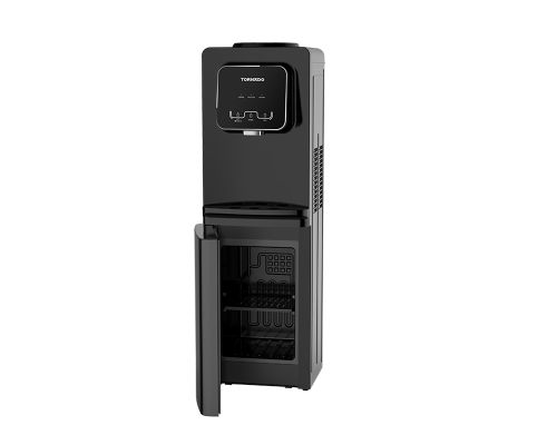 TORNADO Water Dispenser, 1 Faucet, 16 Liter Fridge, Black TWD-36T-BR