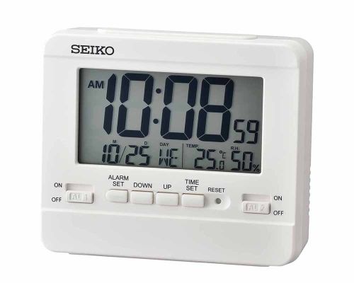 SEIKO Alarm Clock, Digital QHL086W