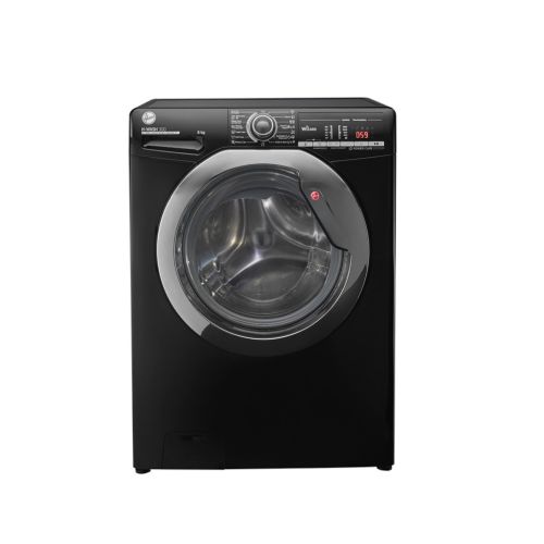 HOOVER Washing Machine Fully Automatic 8 Kg Black H3WS383TAC3B-ELA