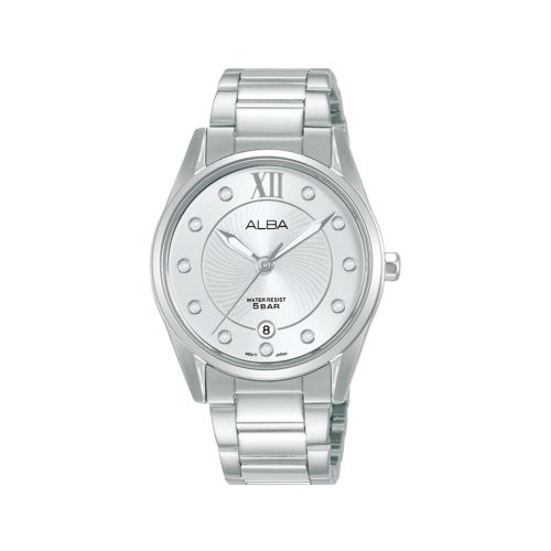 ALBA Ladies' Hand Watch FASHION Stainless Band Silver Dial AG8M69X1