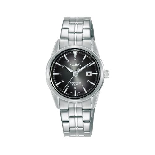 ALBA Ladies' Hand Watch PRESTIGE Stainless Band Grey x Black Dial AH7AL7X1