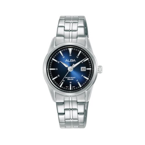 ALBA Ladies' Hand Watch PRESTIGE Stainless Band Blue x Black Dial AH7AM1X1