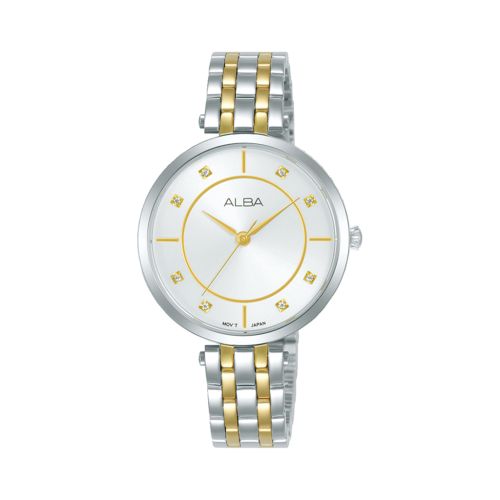 ALBA Ladies' Hand Watch FASHION Stainless Band, Silver Dial ARX080X1