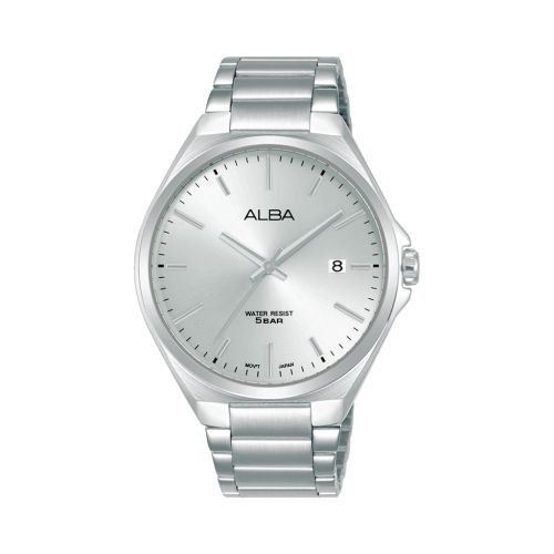 ALBA Men's Hand Watch PRESTIGE Stainless Band, Silver Dial AS9P91X1