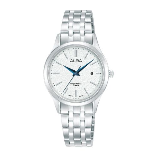 ALBA Ladies' Hand Watch PRESTIGE Stainless Band, Silver Dial AH7BS3X1