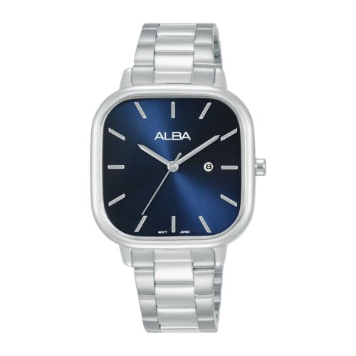 ALBA Ladies' Hand Watch FASHION Stainless Band, Blue Dial AH7BZ3X1