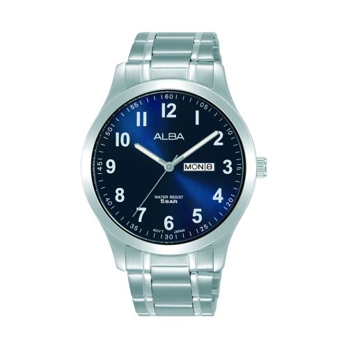 ALBA Men's Hand Watch STANDARD Stainless Bracelet, Blue Dial AJ6167X1