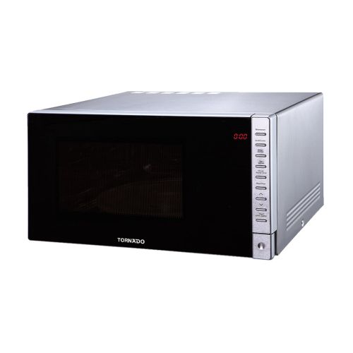 TORNADO Microwave Grill 25 Liter 900 Watt 8 Menus Silver TMD-25GE-S