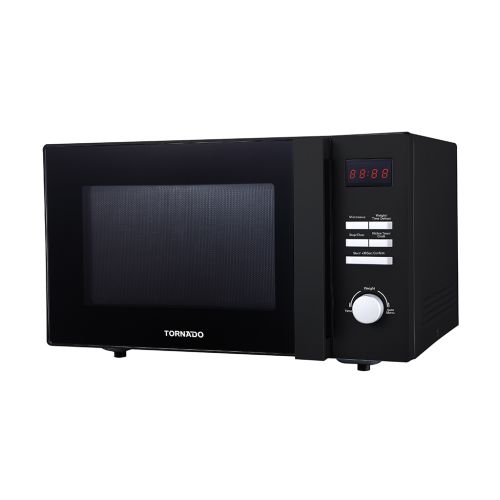 TORNADO Microwave Solo 25 Liter 900 Watt 8 Menus Black TMD-25SE-BK