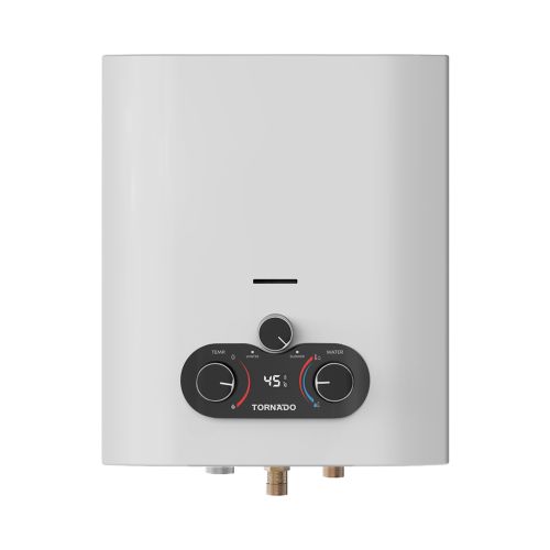 TORNADO Gas Water Heater 6 L No Chimney Natural Gas White GHE-MP6SN-W
