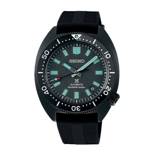 SEIKO Men's Hand Watch PROSPEX Black Silicone Strap Black Dial SPB335J1