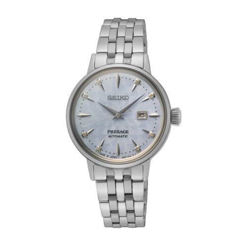 SEIKO Ladies' Hand Watch PRESAGE Stainless Band Silver Dial SRE007J1